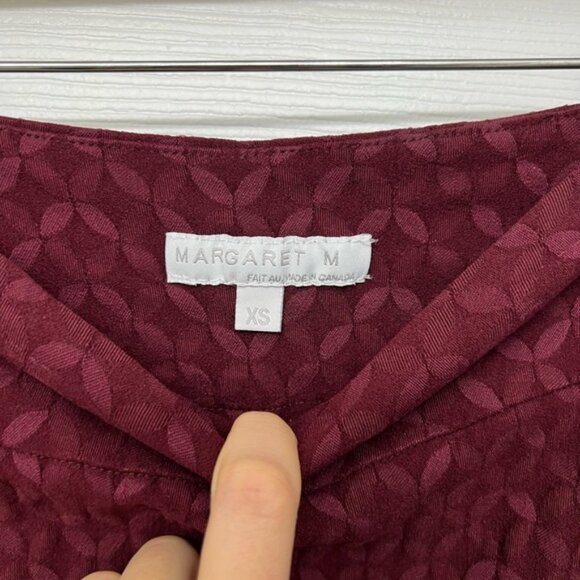 Worn once. Margaret M Burgundy Knit Pencil Skirt - Picture 3 of 3